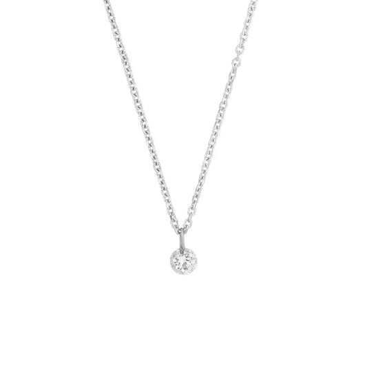 Pure diamond necklace, 18 carat white gold